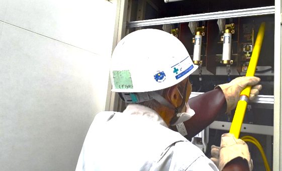 保安管理業務講習の実習の様子